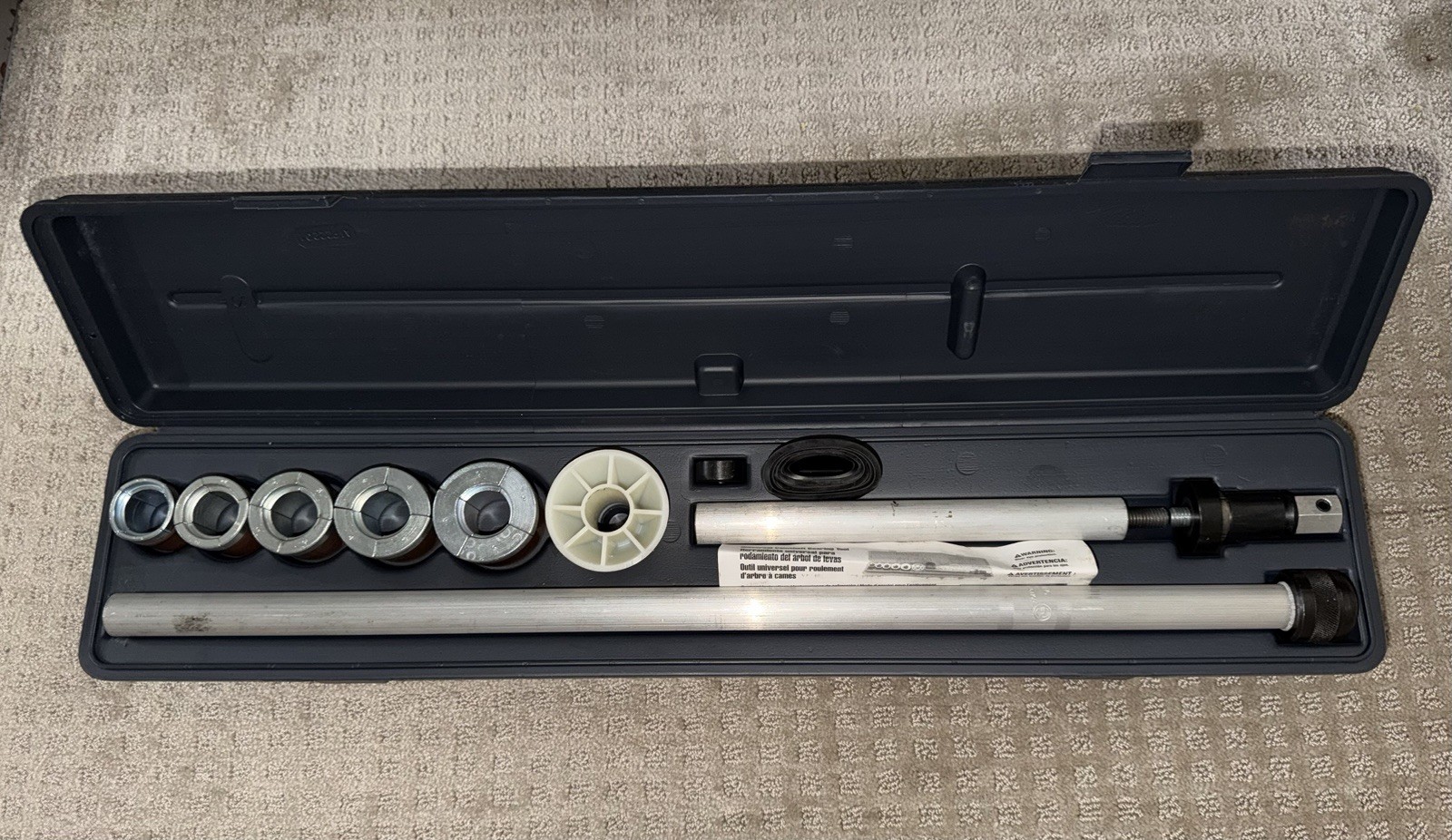 Used Like New Lisle 18000 Universal Camshaft Bearing Tool Set Remover Installer