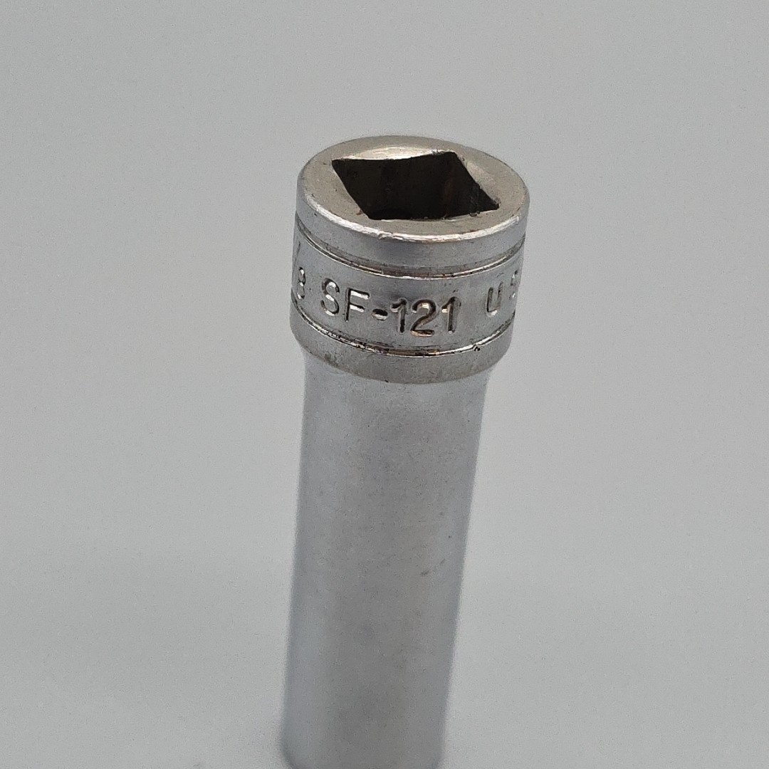 Snap-on Tools SF121 – 3/8″ – 3/8″ Dr 12 Pt Chrome Deep Socket USA