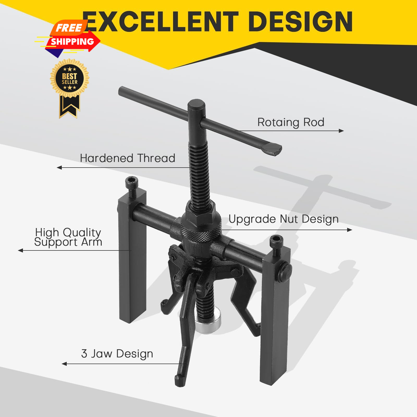 Acymner 3 Jaw Inner Bearing Puller Set