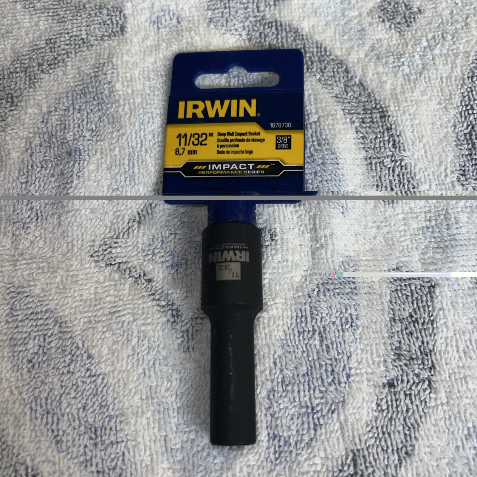 Irwin 11/32″ 6 Point 3/8 Inch Drive Deep Impact Socket