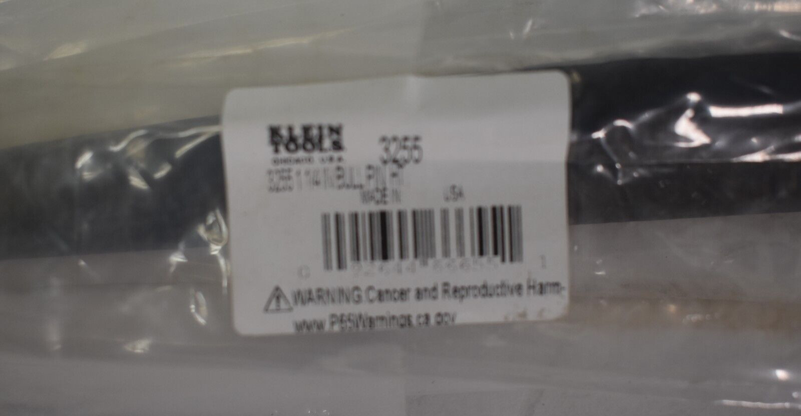 Klein Tools 3255 1-1/4 » Broad-Head Bull Pin Heat Treated Steel Black Finish
