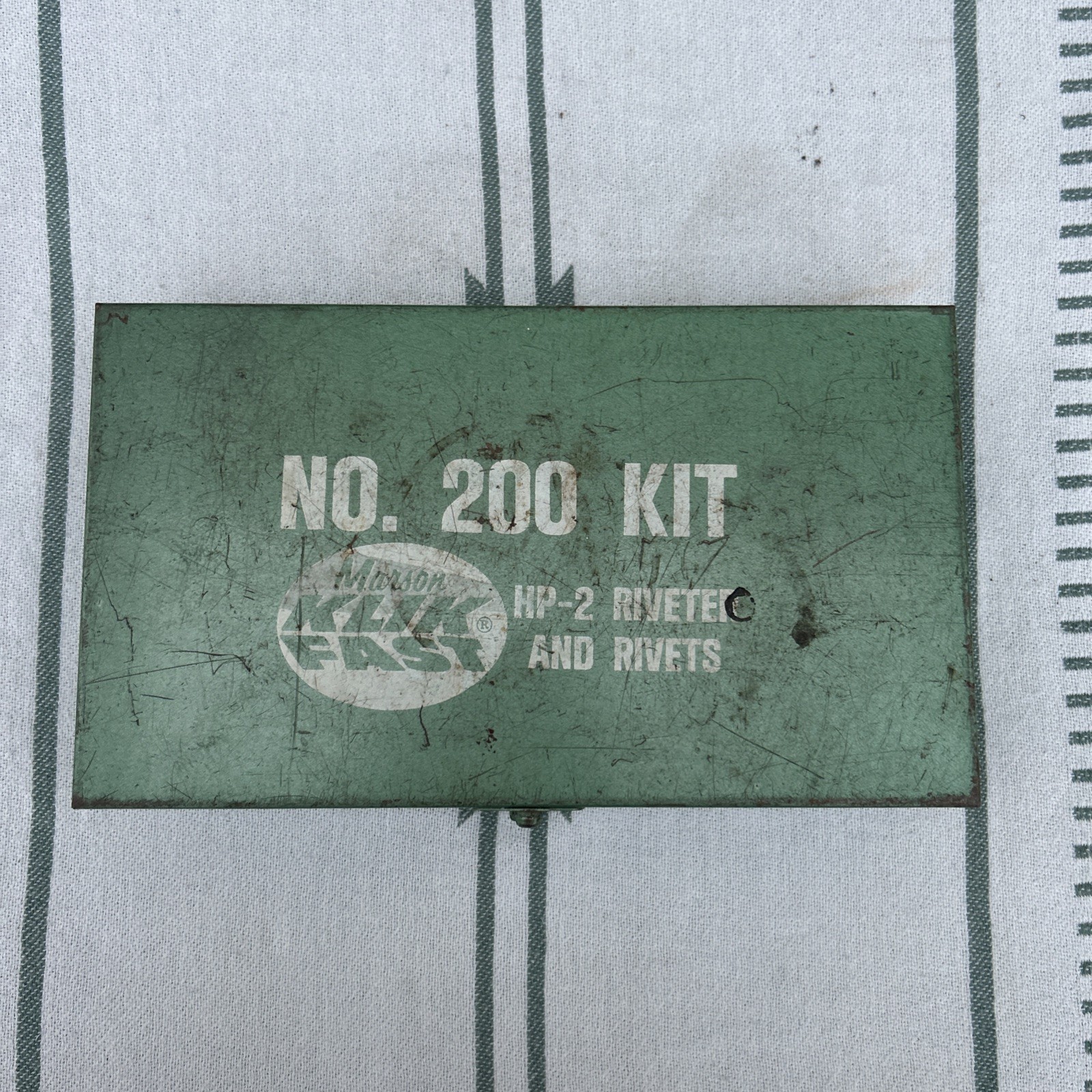 Marson Rivet Tool HP-2 No 200 Kit Riveter Klik-Fast Metal Box Rivets Instruction
