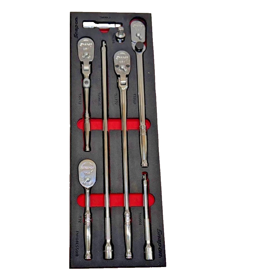 New Snap-on™ 1/4″ drive Ratchet & Extension Foam Set with TX72 TLLF72 T72MP T72