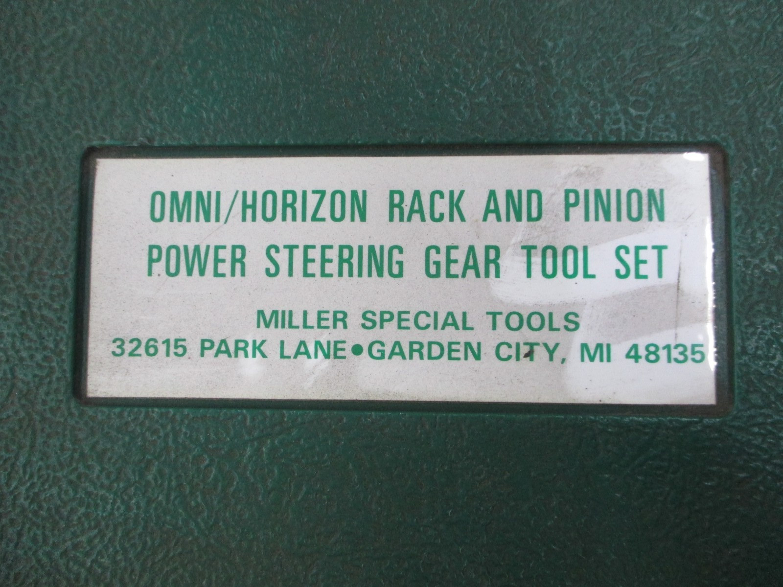 Omni/Horizon Rack & Pinion Power Steering Gear Tool Set
