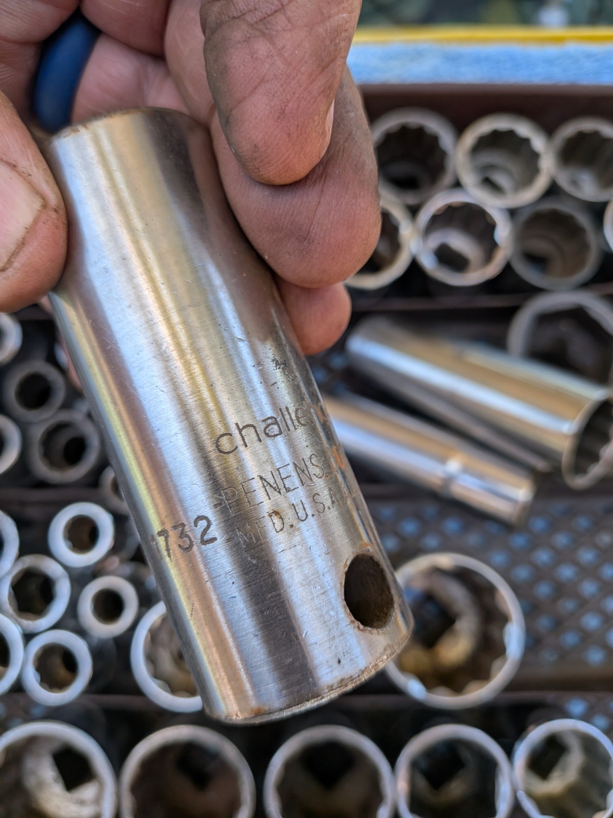 Lot of 70 + 1/2″ Dr Sockets SAE & some Metric Craftsman Thorsen Wright & More