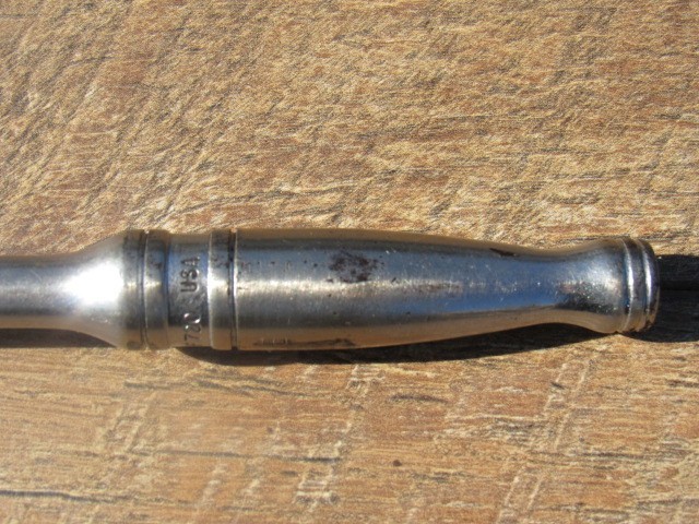 SNAP ON 3/8″ DRIVE F720 CHROME STANDARD HANDLE RATCHET UNDERLINE SILVER BADGE