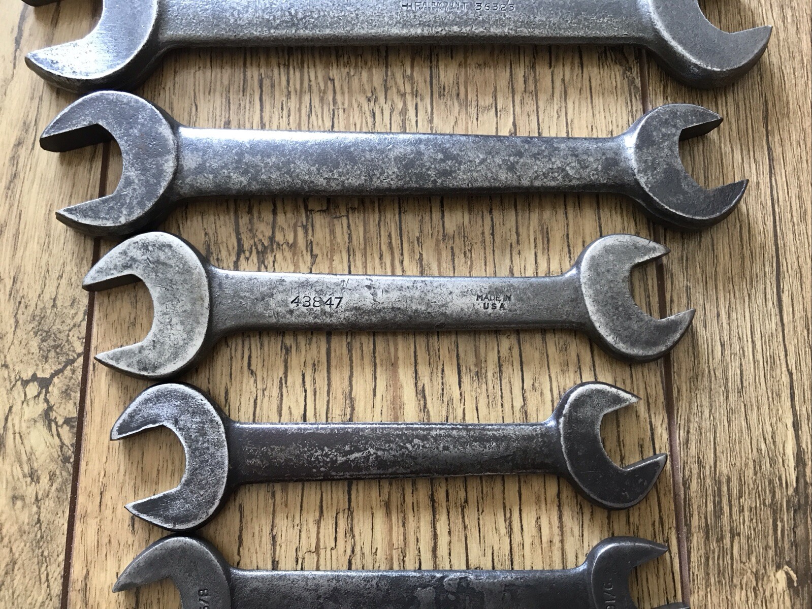 9 Vintage Fairmount USA 🇺🇸 Spanner’s AF Sizes.