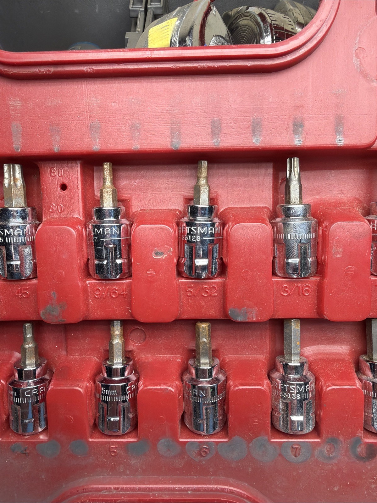 Craftsman Max Axess Pass Through Socket Set Metric & SAE 6pt Torx Hex 32820 80pc