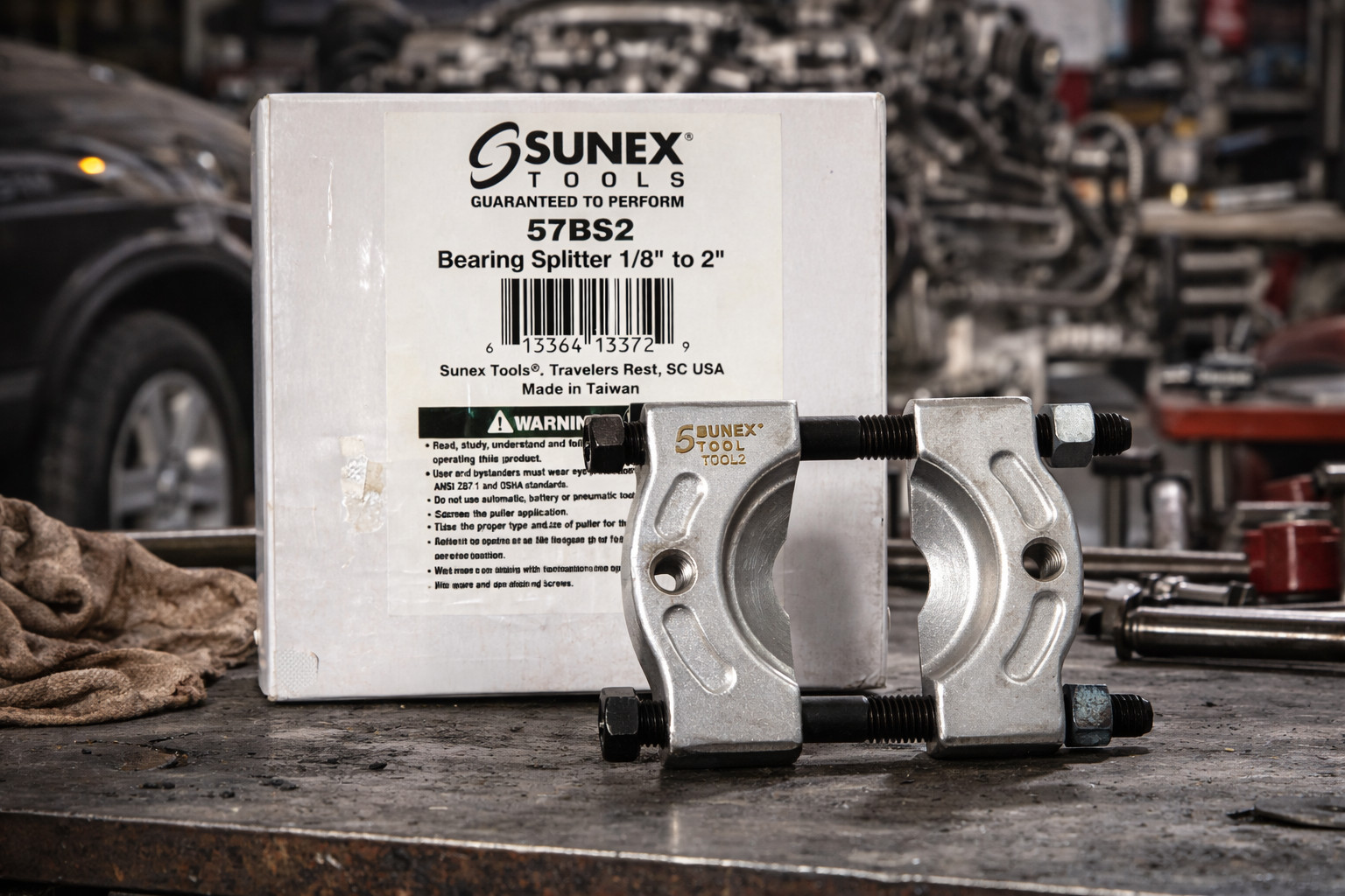 Sunex 57BS2 Bearing Separator 1/8″-2″ Splitter Tool Alloy Steel Angled