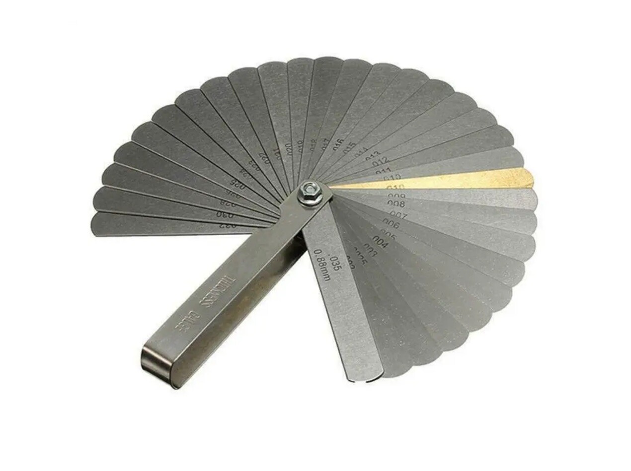 US PROTOOLS 32 Blade Leaf Dual Marked Metric and Imperial Feeler Gauge 5867
