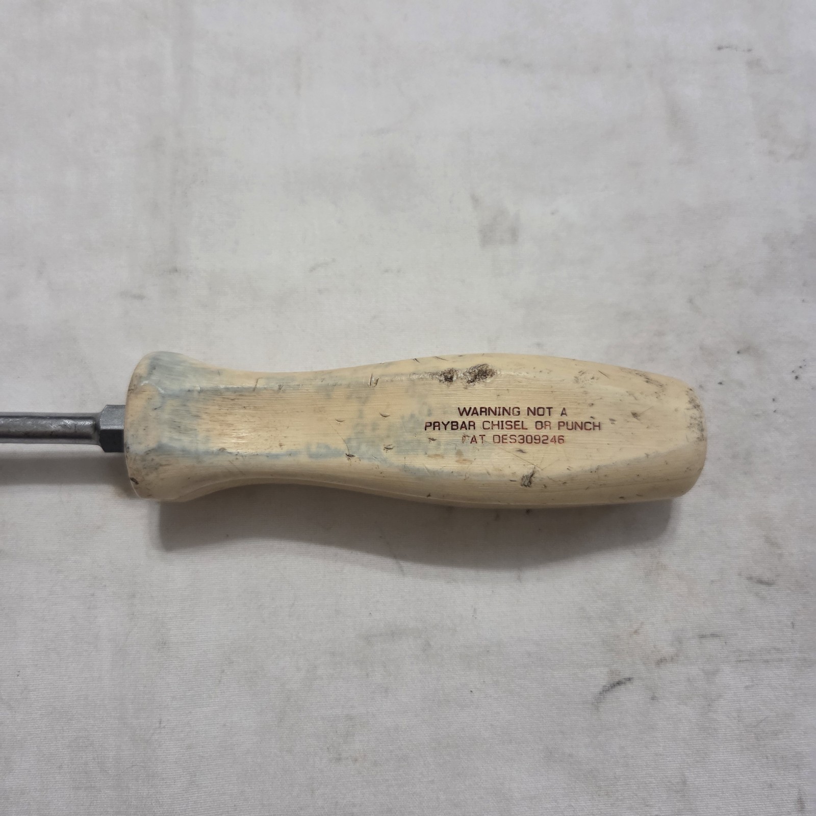 Snap-on SDD4 1/4″ Flat Slotted «Proud to be an American» Screwdriver White USA