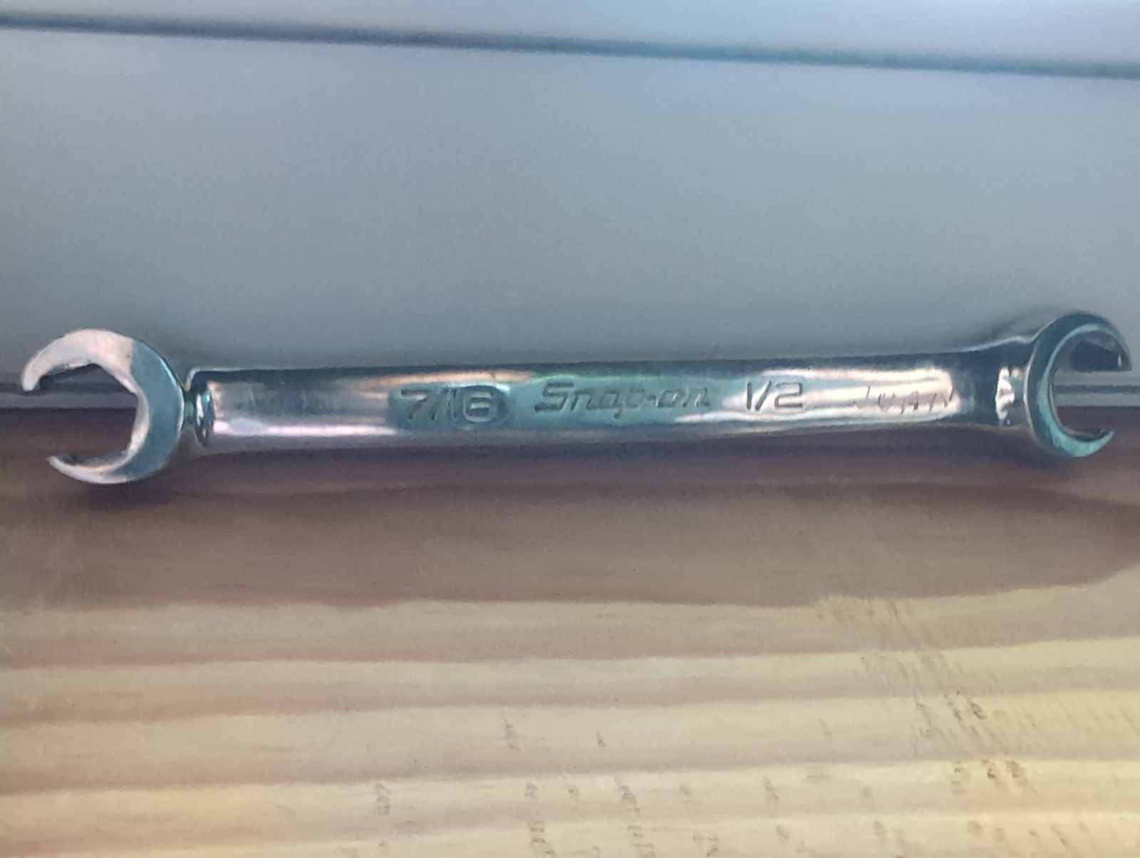 Snap-on 7/16″ x 1/2″ RXFS1416B Double End Flare Nut Line Wrench