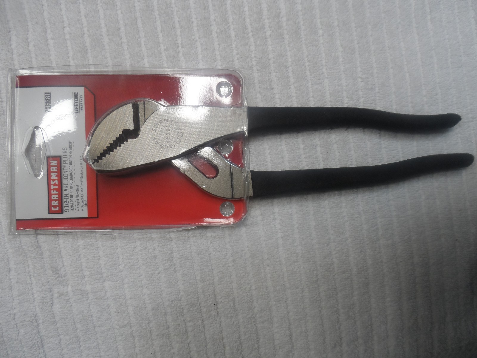 Craftsman 9 1/2 in. Pliers, Arc Joint, made in USA – Part # 45381