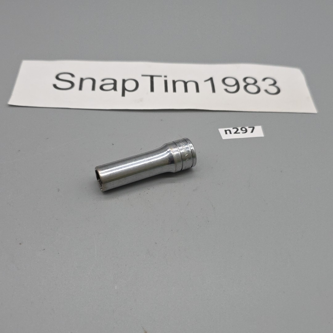 Snap-On Tools SFS121 3/8in. 3/8″ Drive 6 Point SAE Deep Chrome Socket USA