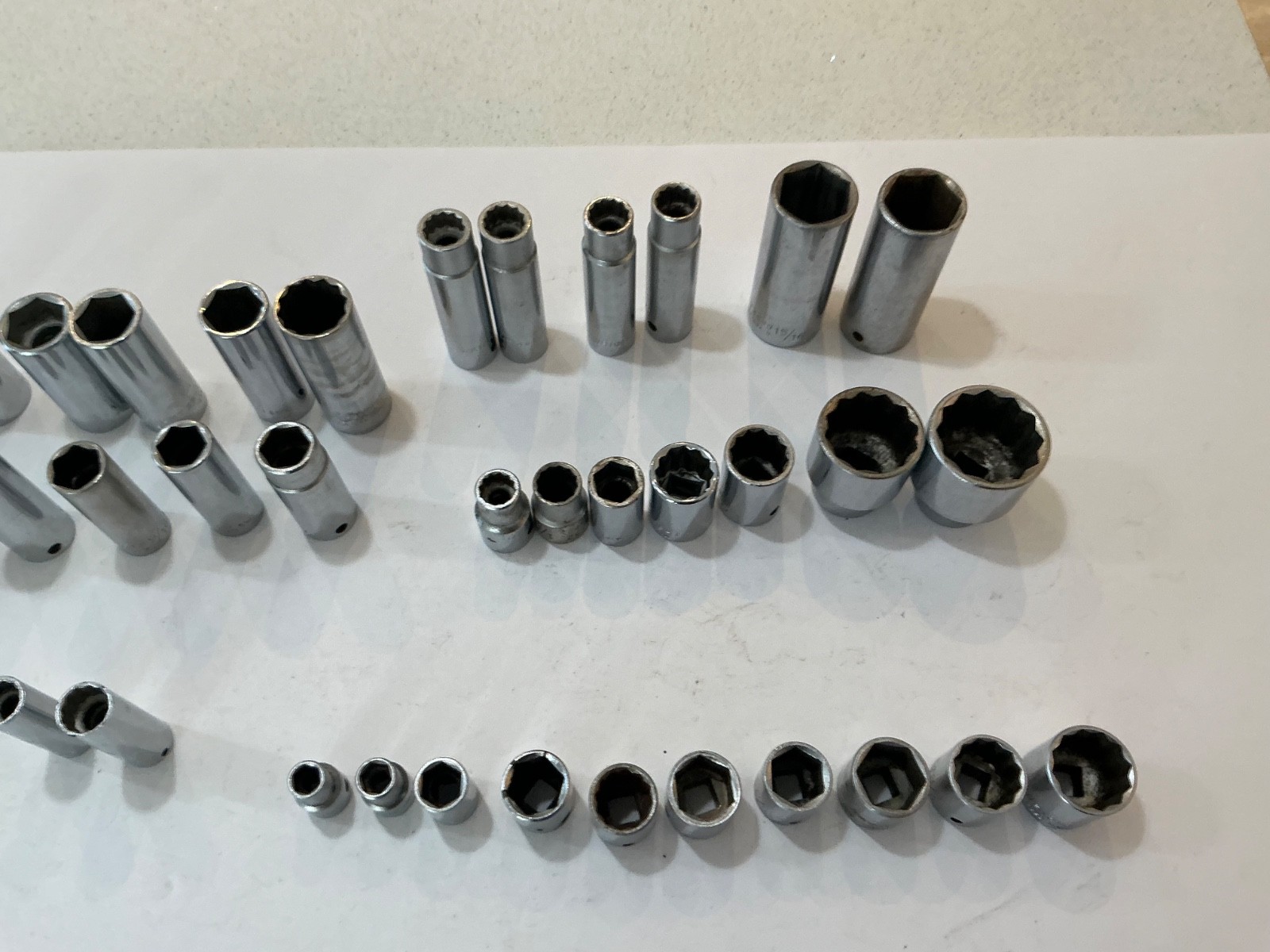 Asst Wright sockets 1/4″,3/8″,1/2″ deep&shallow SAE/MM 41 pc all for $100 OBO US