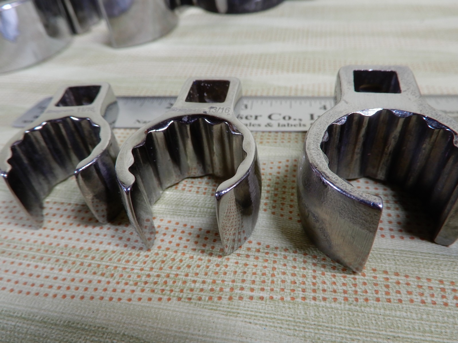 Snap-On Flare Nut/Crows Foot Socket Set 8 Pieces Great Condition VX