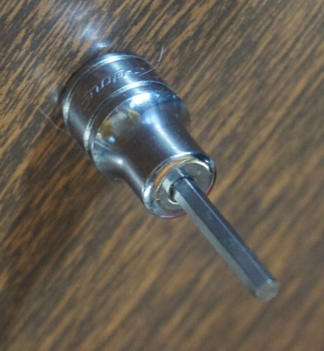 Super SNAP ON #FA4.5E 9/64″ ALLEN Bit & SOCKET DRIVER Standard Length – CLEAN