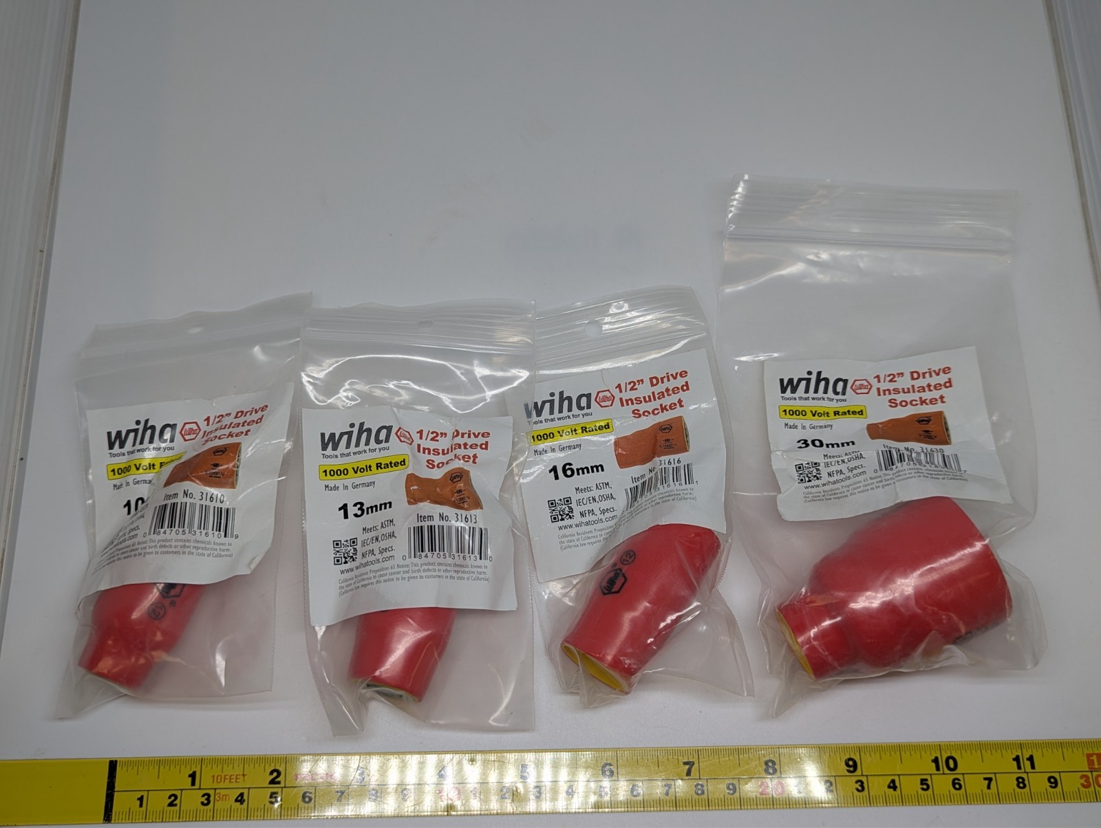 Knipex 1/2″ Drive Torque Wrench-1000V Insulated 5-50Nm w/ WIHA sockets *NEW*