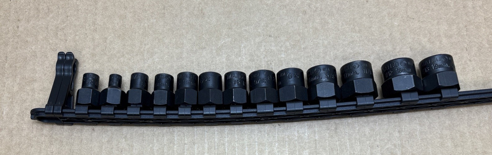 Matco Twist Bolt Extractor Socket Set of 13 Made in The U.S.A