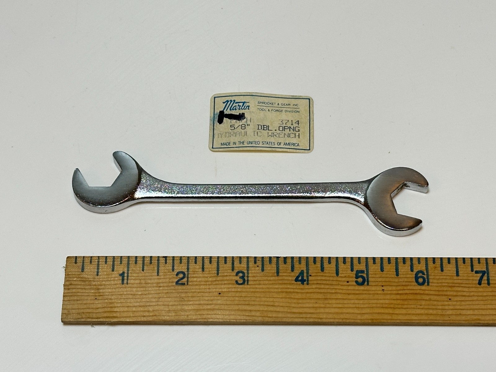 NOS Fairmount USA (Martin Sprocket & Gear) 3714 5/8” SAE Hydraulic Angle Wrench