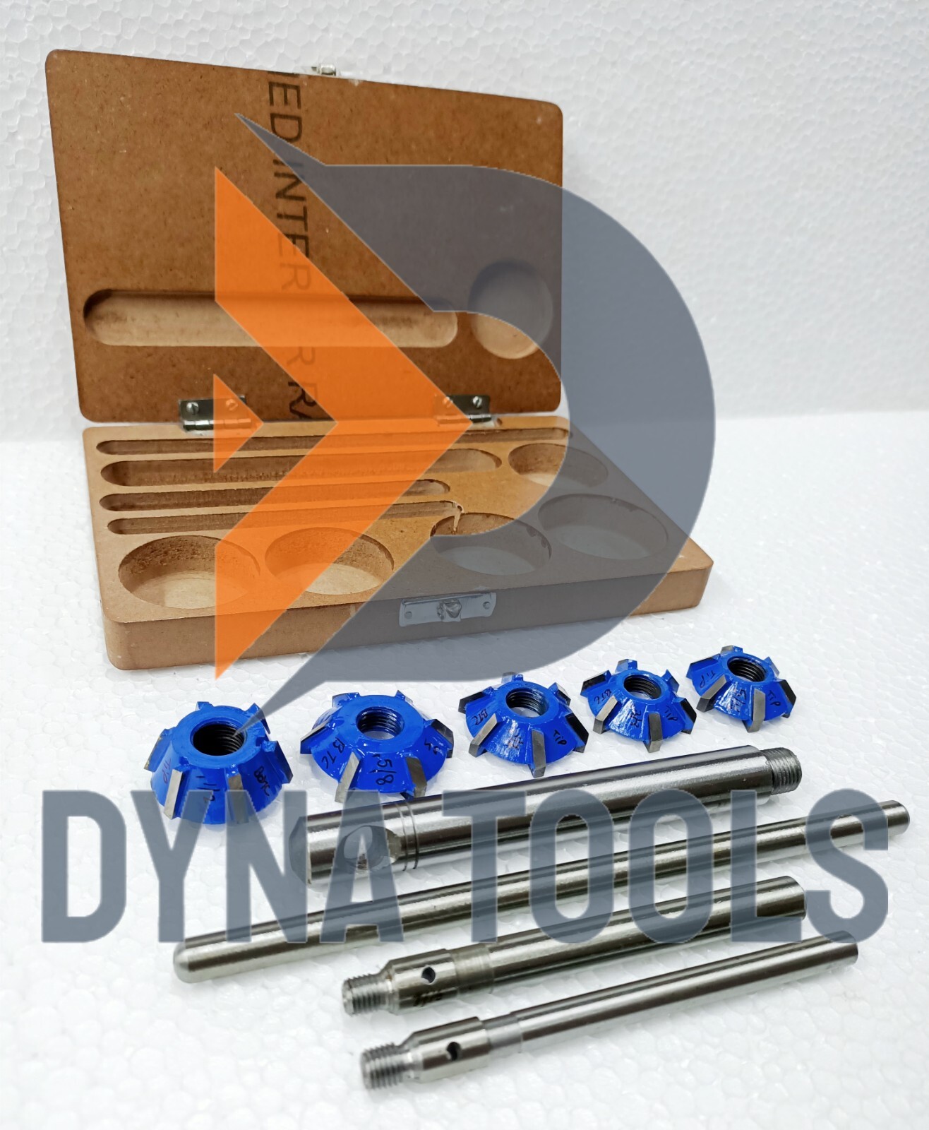 Carbide Tipped Valve Seat Face Cutter Set Of 5 Pcs Kit Pieces Cutters Tip
