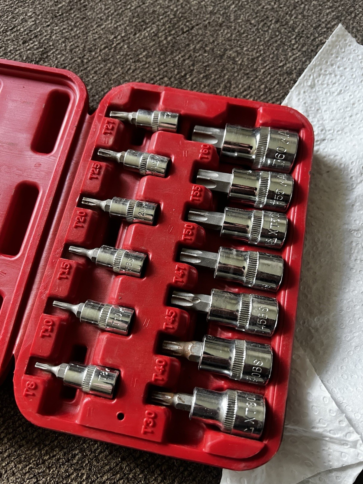 Mac Tools ST13B Torx Star Driver Set With Case,