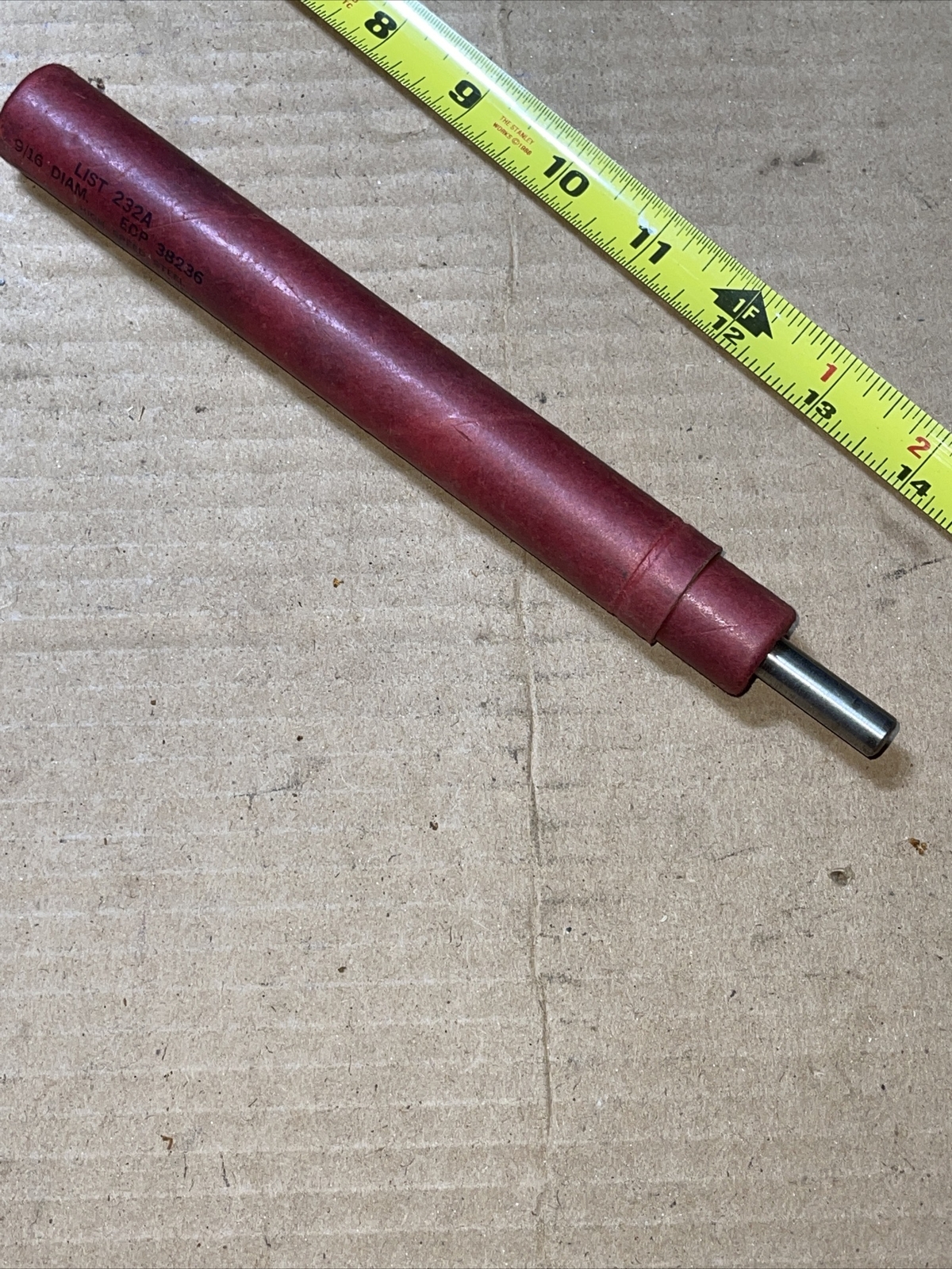 NOS National USA 232A 9/16 In Bridge Reamer No 2 Taper Shank LH Helical Flutes