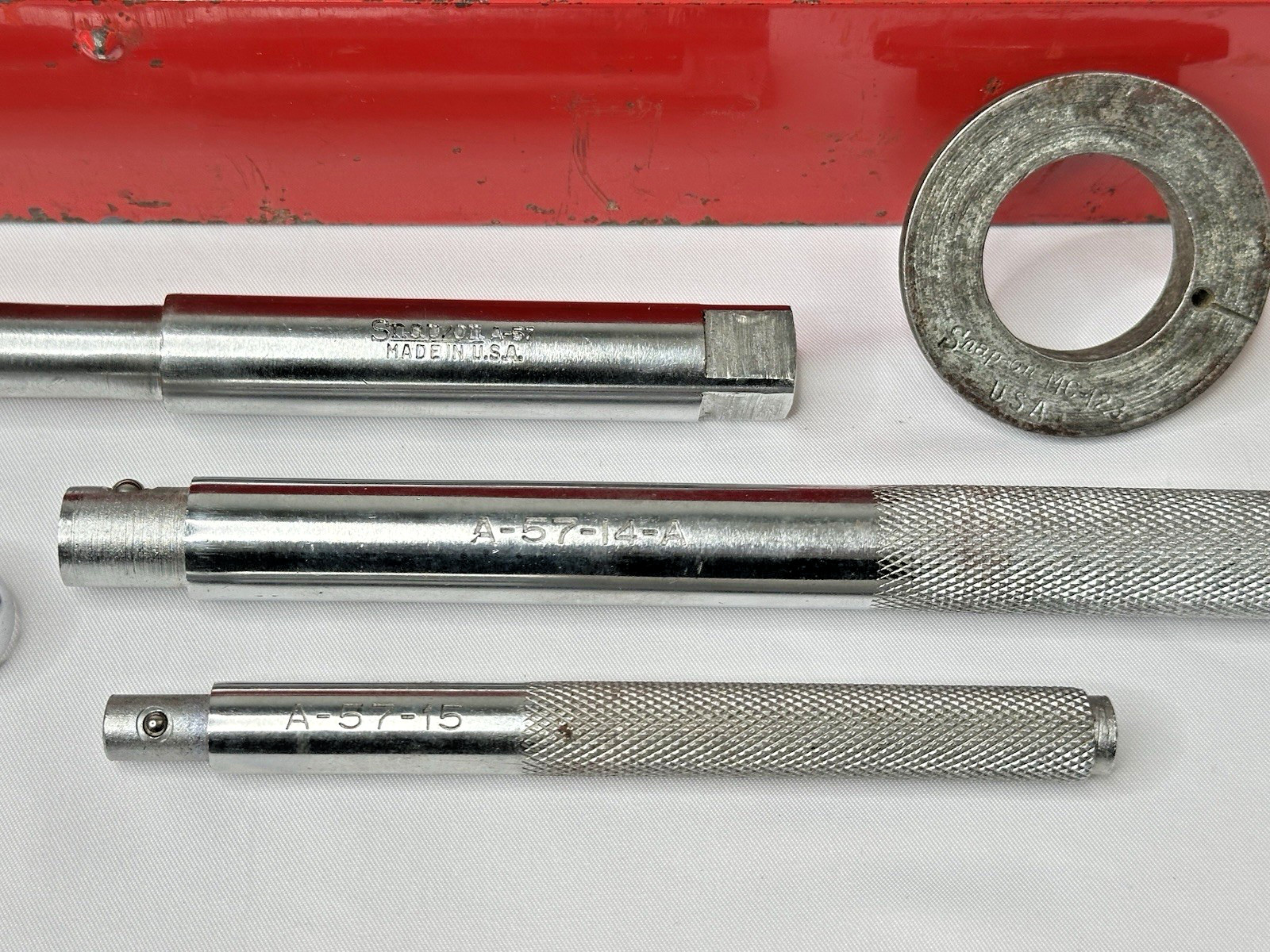 Snap On 35 PC Vintage Bushing Driver Set With Metal Case USA Read Description