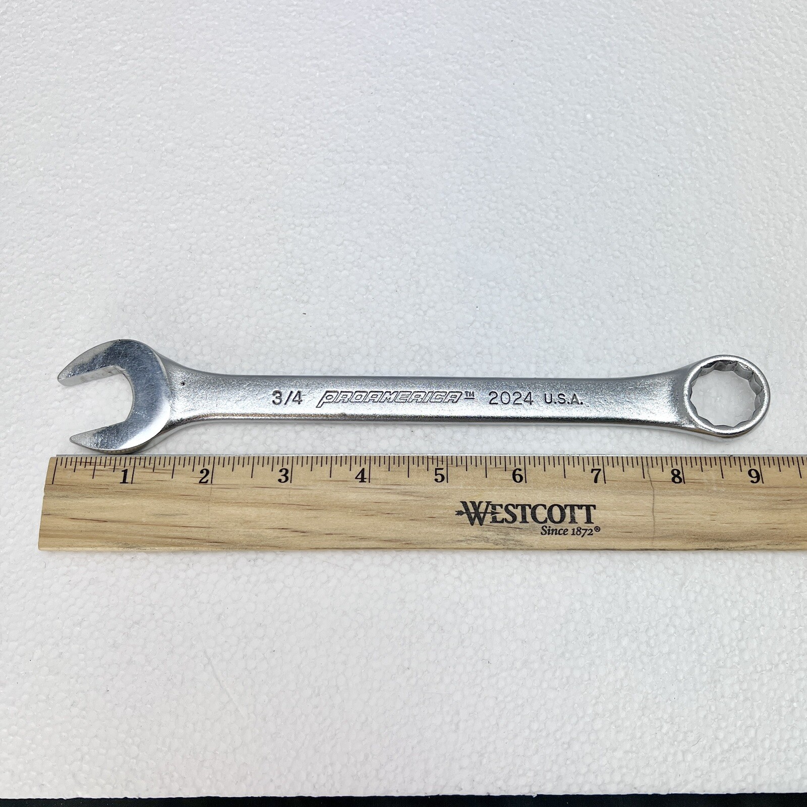 Proamerica 3/4” SAE 12 Point Combination Wrench #2024 Made In USA