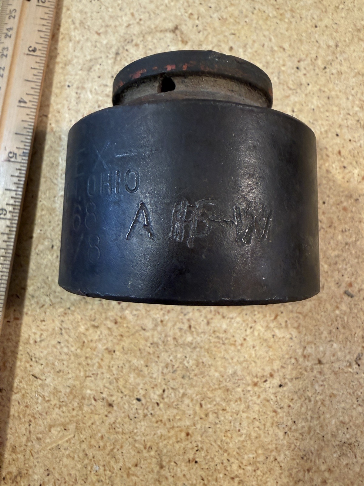 VINTAGE APEX DAYTON OHIO 7168 2-1/8″ 6 POINT PNEUMATIC SOCKET 3/4″ DRIVE