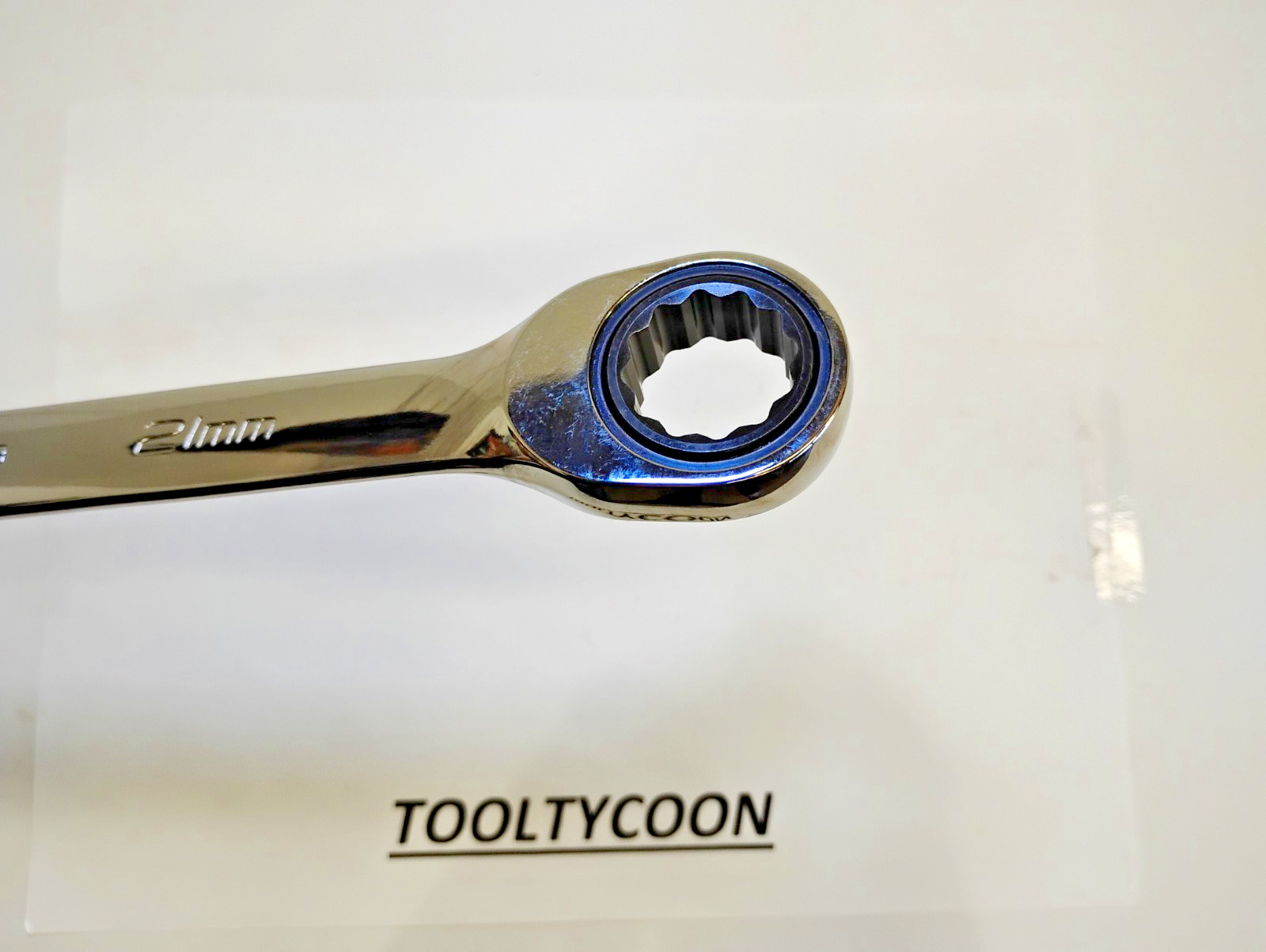 Snap-on Tools NOS 21mm Metric 0° Non-Reversing Ratcheting Combo Wrench OXRM21