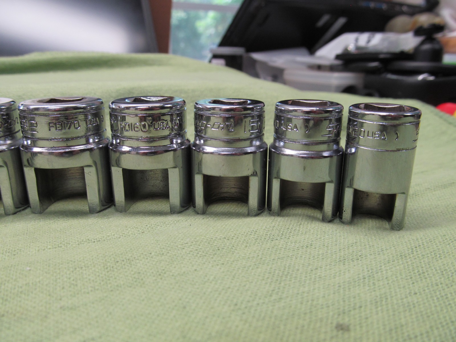 11pc Snap-on 3/8″ drive Weatherhead Socket Set – 3/8″ thru 25/32″ – USA
