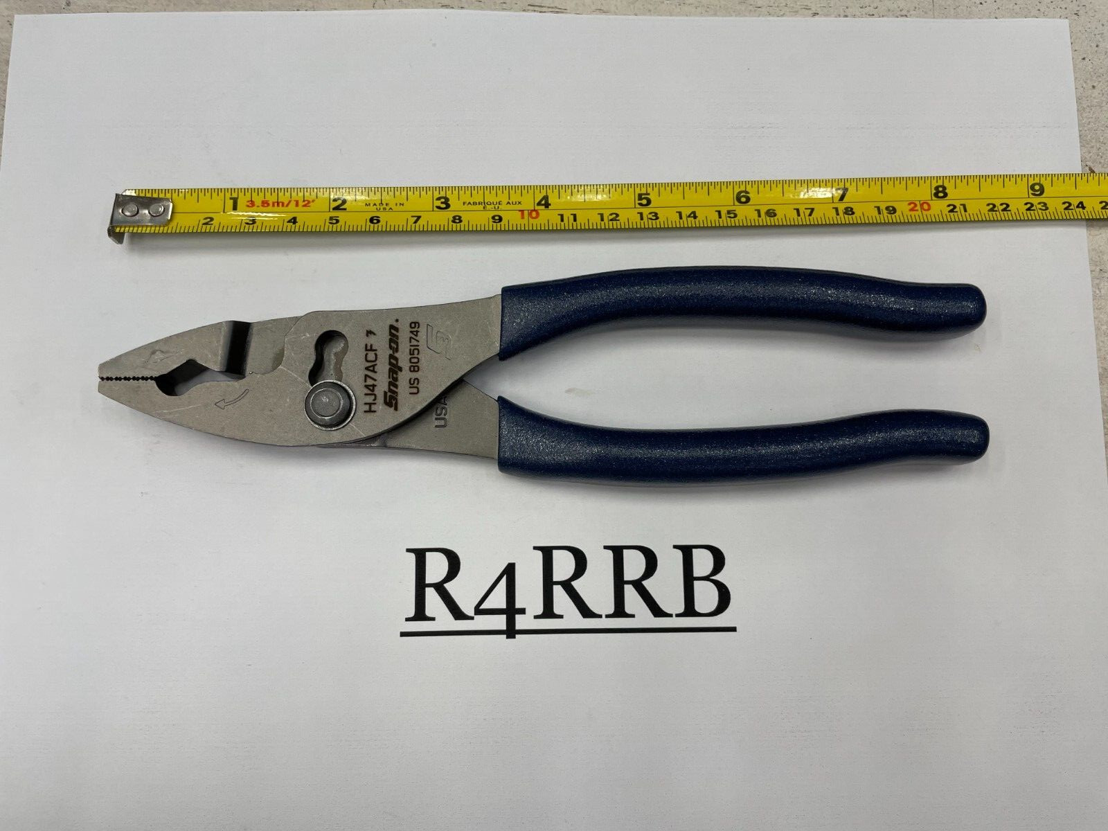 Snap-on Tools USA NEW POWER BLUE 2 Piece Soft Grip Pliers Lot Set 47ACF HJ47ACF