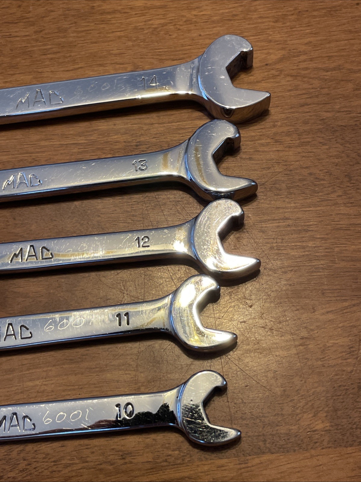 Mac 5Pc Metric Combo Speed Flare Nut Line Wrench Set 10MM 14MM 6Pt COBR USA