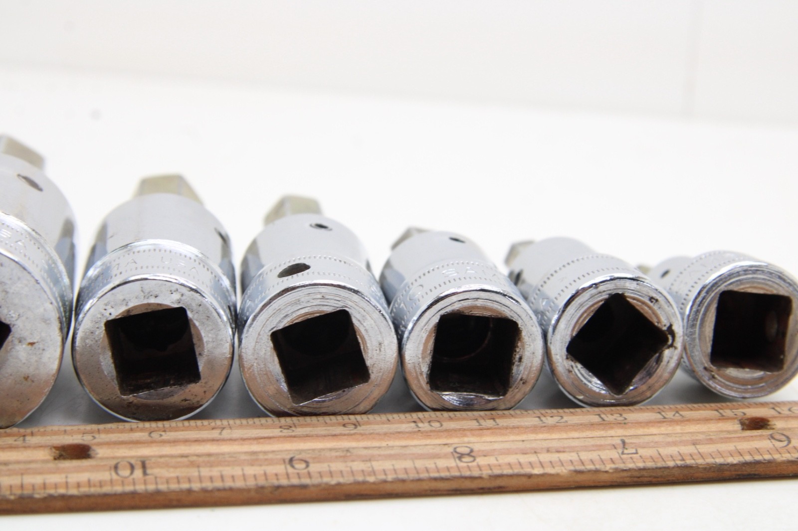 Snap-on SAM 6 8 10 12 17 mm 6 Piece 1/2″ Drive Metric Allen Hex Socket Set USA