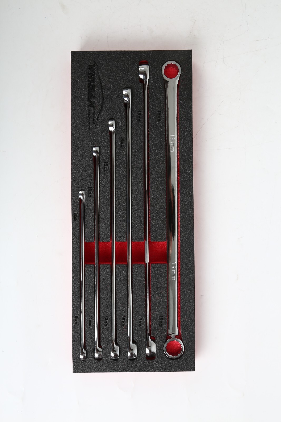 6 PC Metric Extra Long Box End Wrench Set Durable Aviation Spanner 8 mm – 19 mm