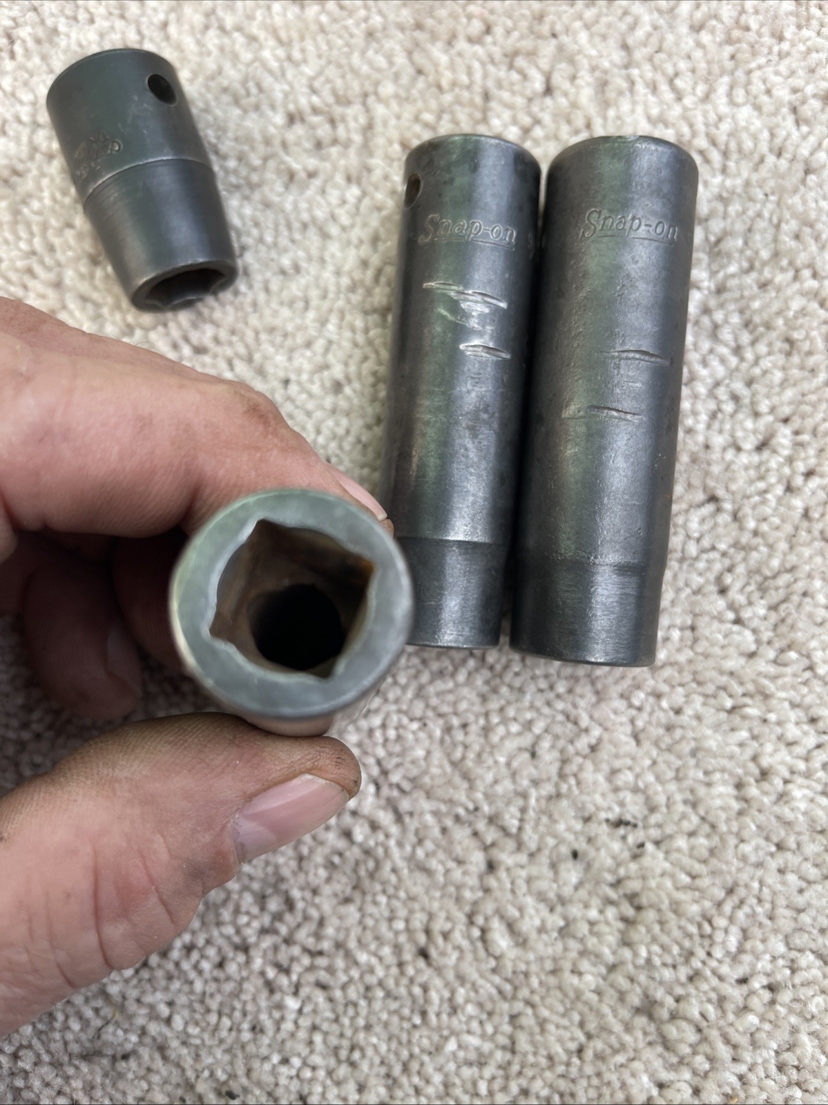 Snap-On Impact Socket 1/2 Drive Deep 6 Point SIM160,180,200 IM160 Short 4 Pc WOW