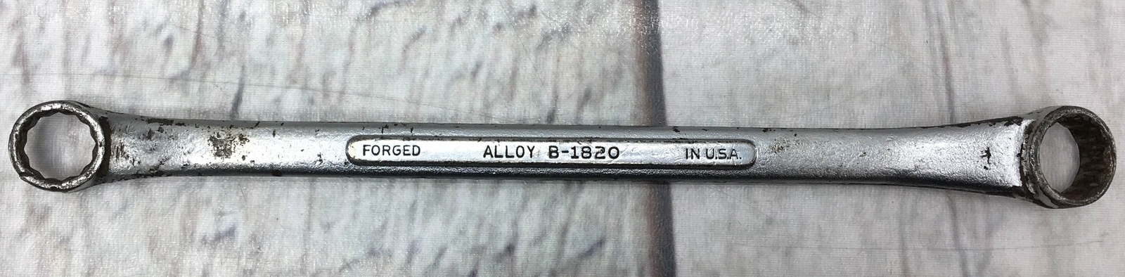 S-K Tools USA B-1820 9/16in X 5/8in Double Offset Box End Wrench Vintage