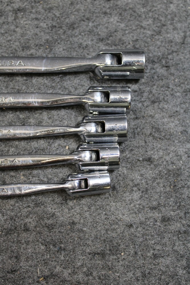 SK Tools Metric Flex Head Combination Wrench Set 10mm-19mm w/Tray (458903)