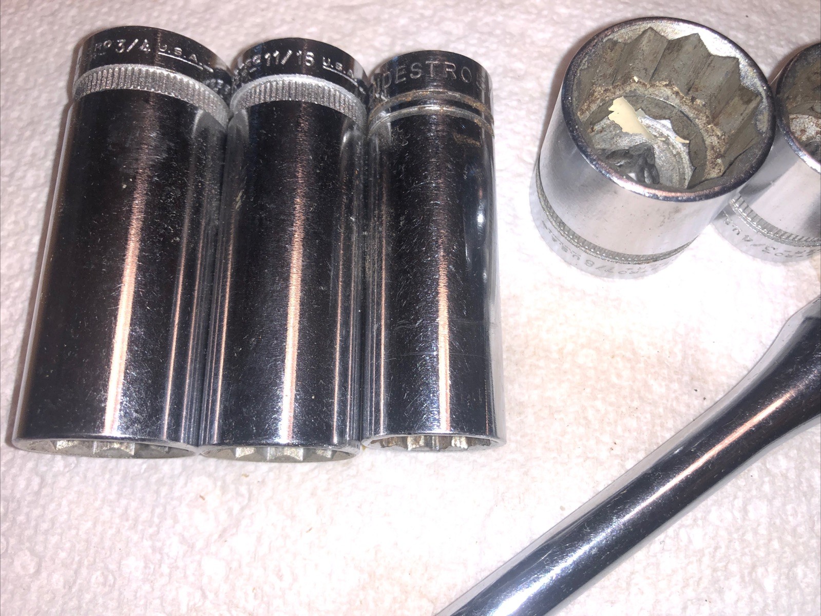 VTG INDESTRO Super 3/8” Drive Standard Socket Extension Swivel 12-Point Sockets