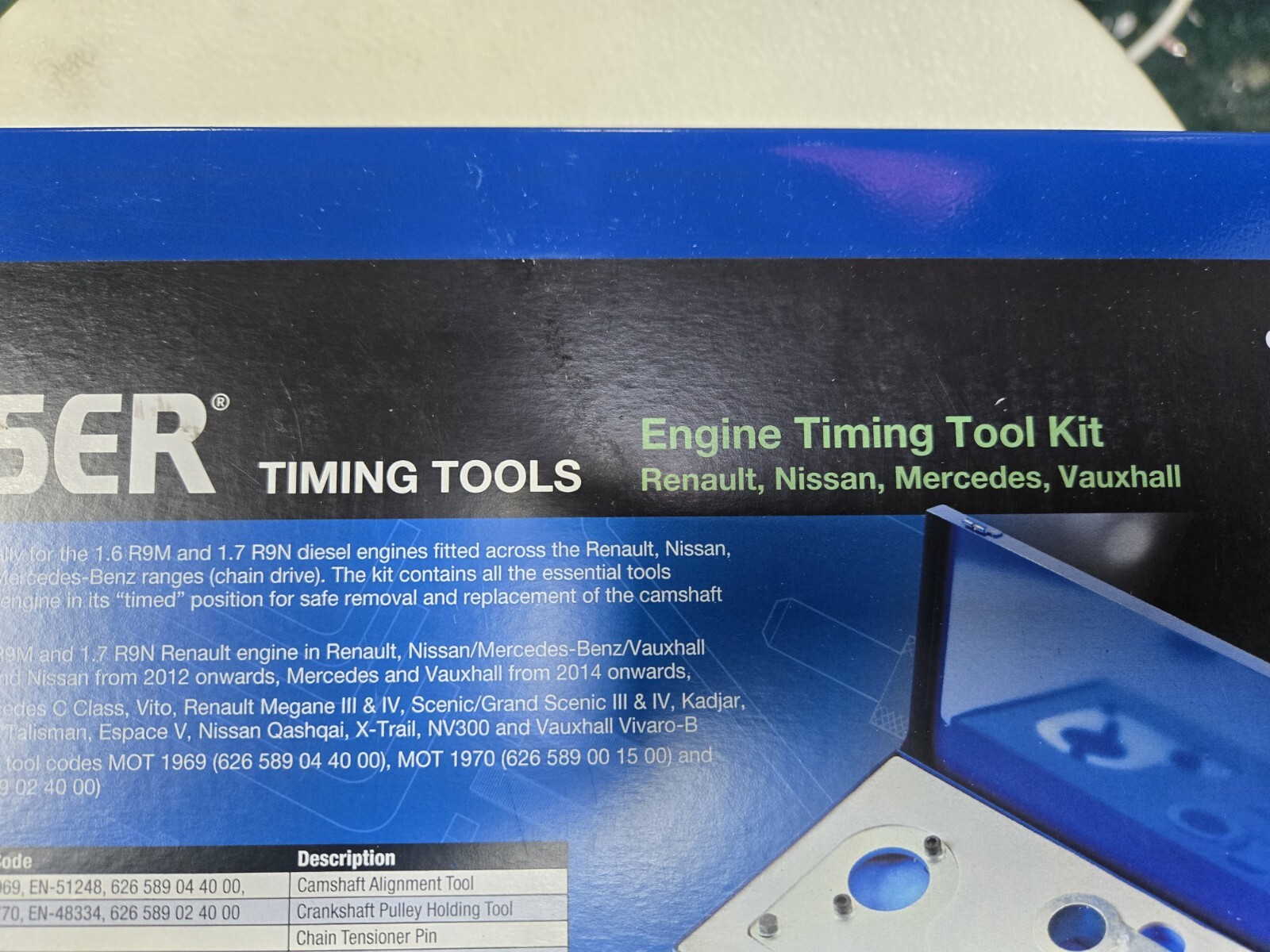 LASER Engine Timing Kit – FOR Renault/Nissan/Mercedes/Vauxhall – 1.6D – 6826