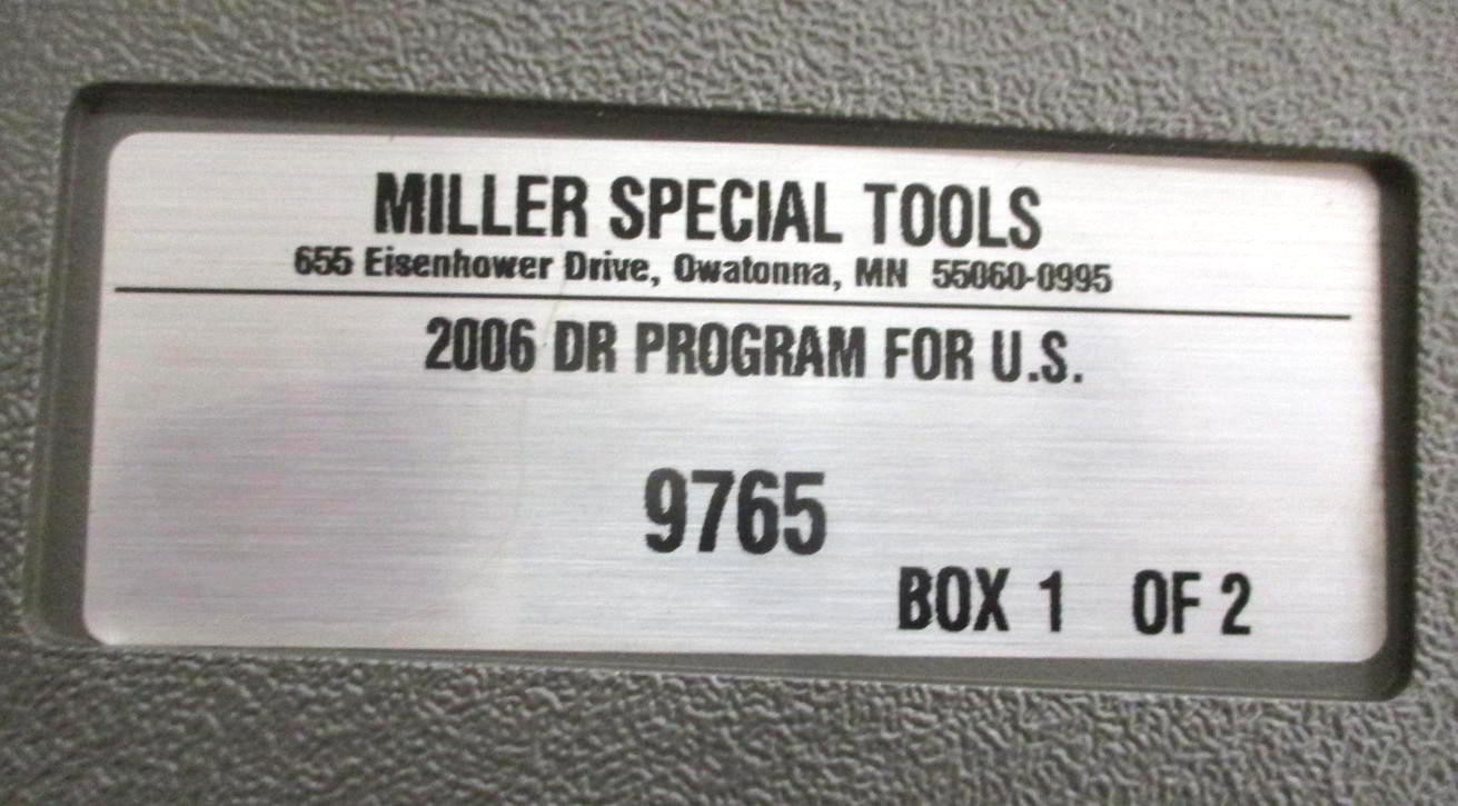 Miller Special Tools Mopar 9765 2006 DR DH Ram Truck Tools BOTH Boxes Complete