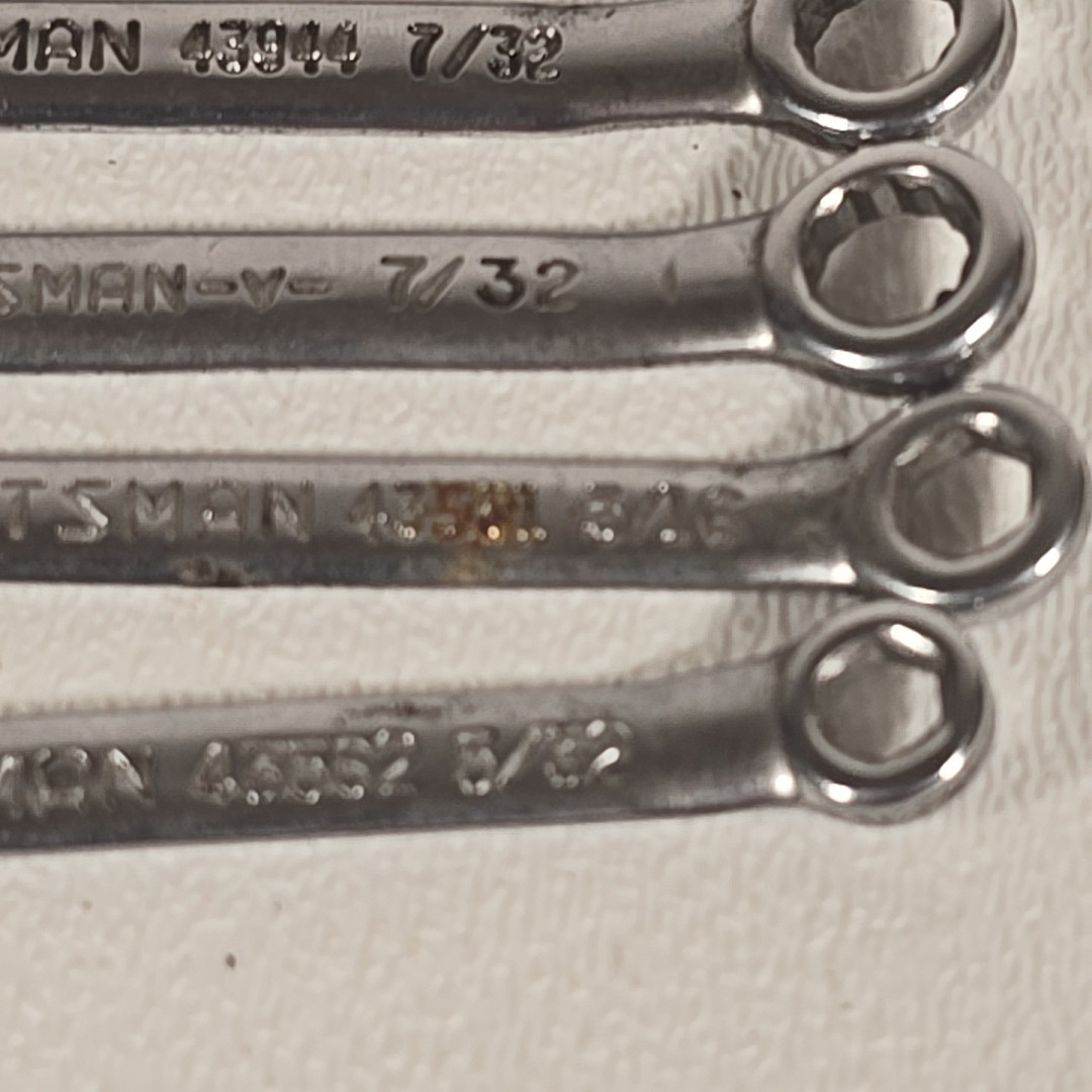 Craftsman 9 Pieces Midget Ignition Wrench Lot SAE