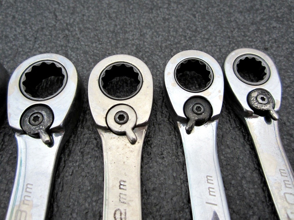 Blue-Point 9pc Metric Reversible Combination Ratcheting Wrench Set