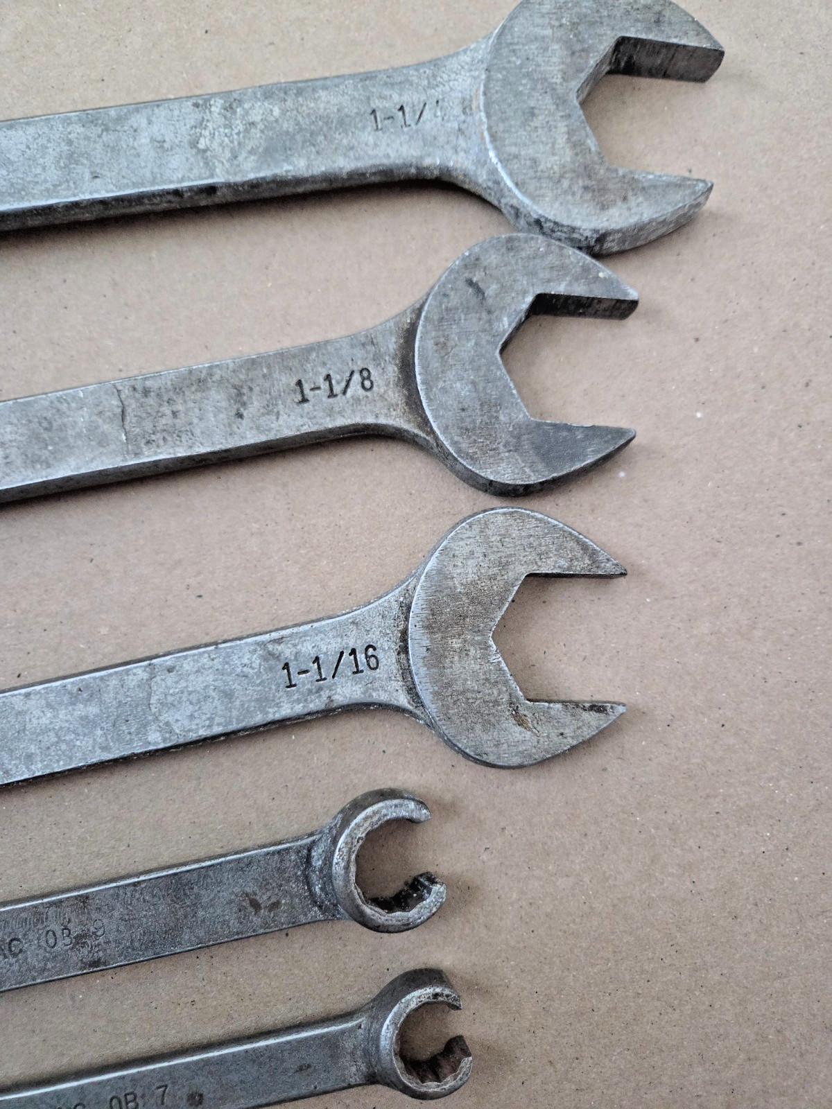 MAC TOOLS C14 C15 C16 1 1/16 -1 1/4 12 POINT OPEN WRENCH SET FLARE NUT OB 5 7 9