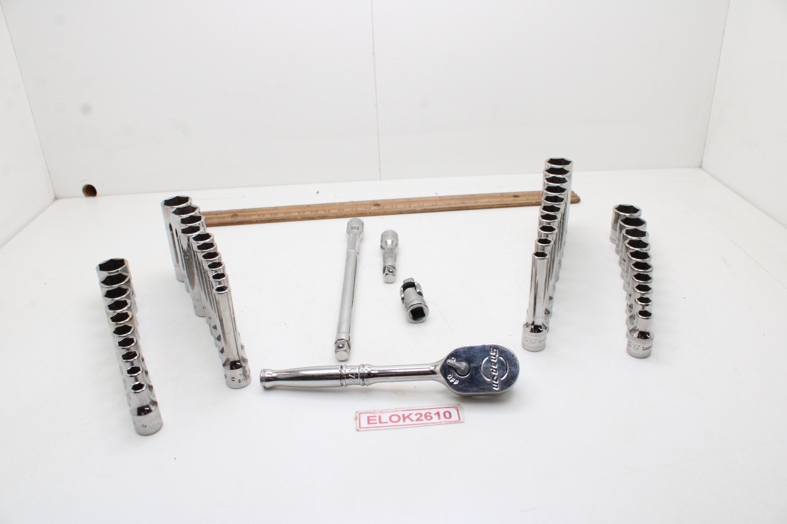 Snap-on 144TMPB 44 Piece 1/4″ Drive 6-Point Metric/ SAE General Service Set USA