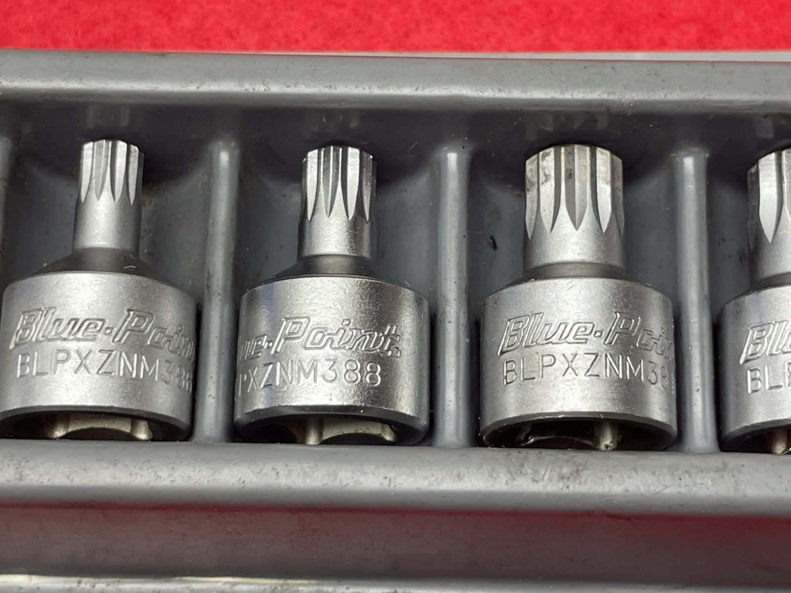NICE BLUE POINT 9PC METRIC TRIPLE SQUARE STUBBY BIT DRIVER SOCKET SET 3/8″ DRIVE