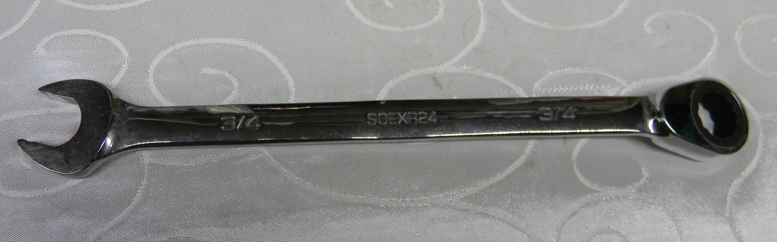 SNAP-ON 3/4″ SAE 12PT REVERSIBLE RATCHETING COMBINATION WRENCH #SOEXR24