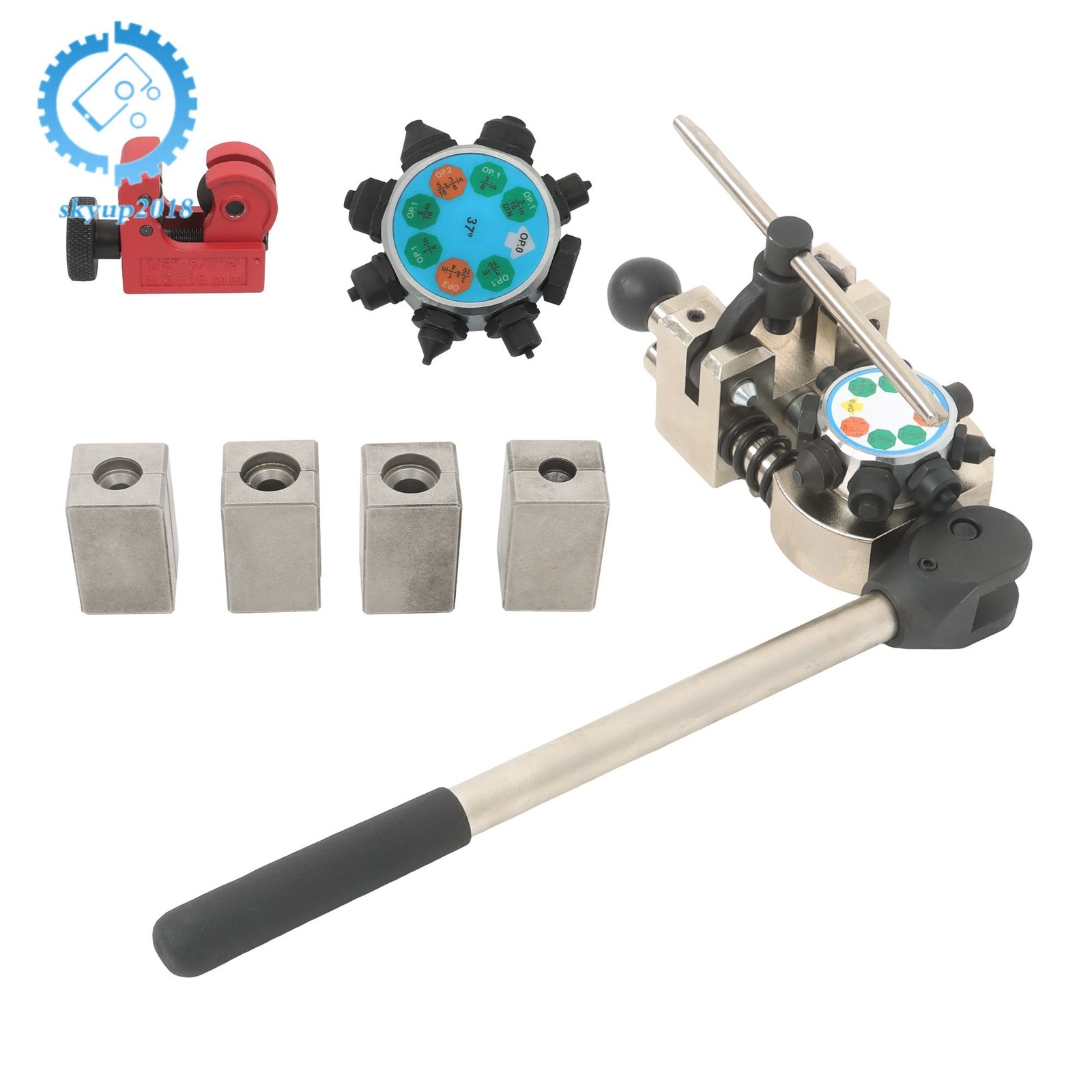 Single Double 45° 37° Bubble Flares 3/16″-3/8″ Tubes Brake Line Flaring Tool Kit