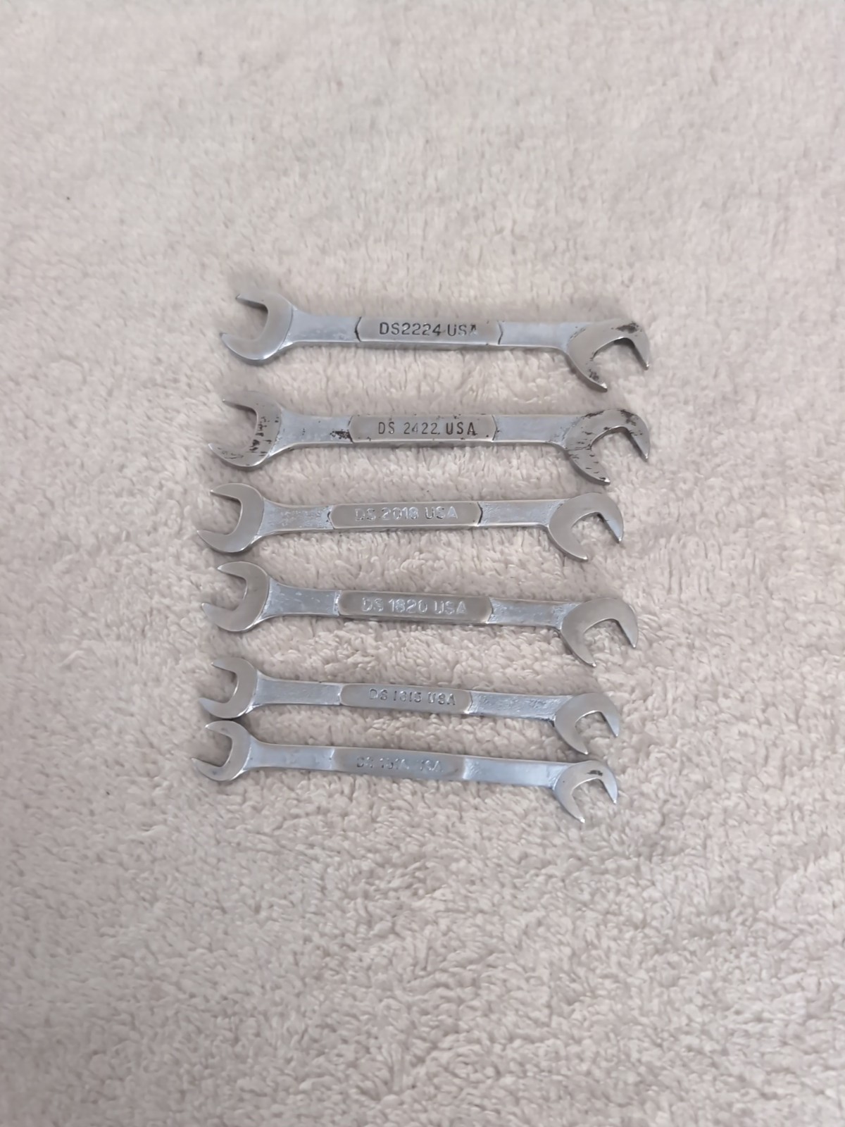 Snap On Tools Ignition Wrench Set Of 6 DS1615 DS1820 DS2018 DS2224 DS2422 DS1516